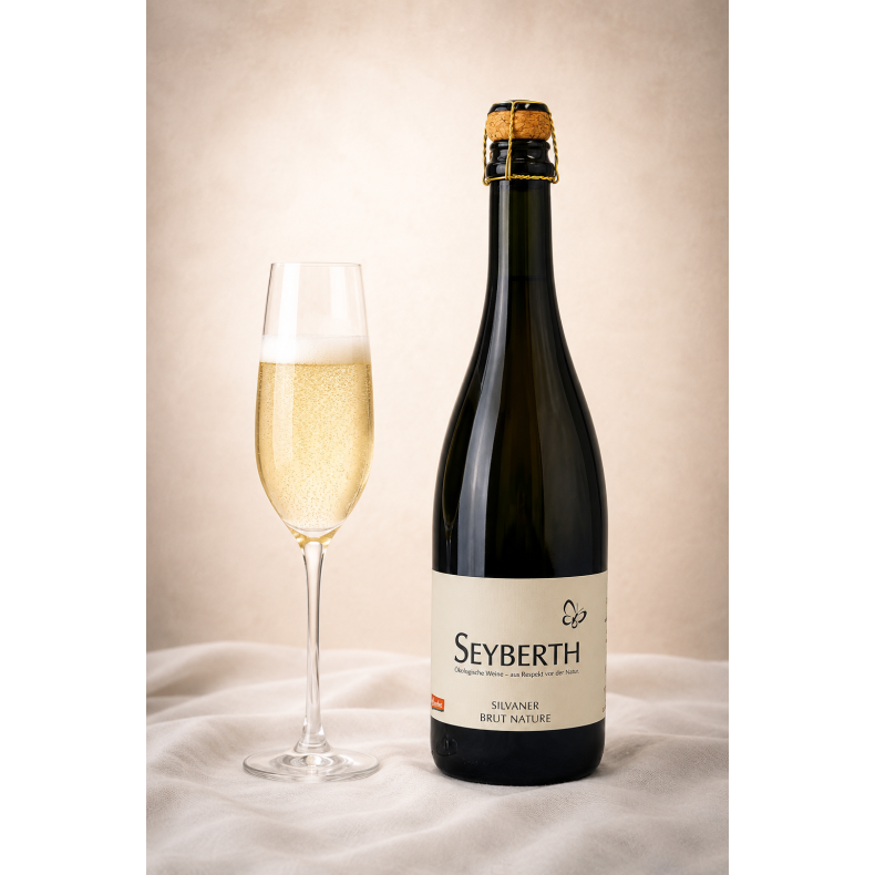 Silvaner Sekt Brut natur 2018, Weingut Seyberth
